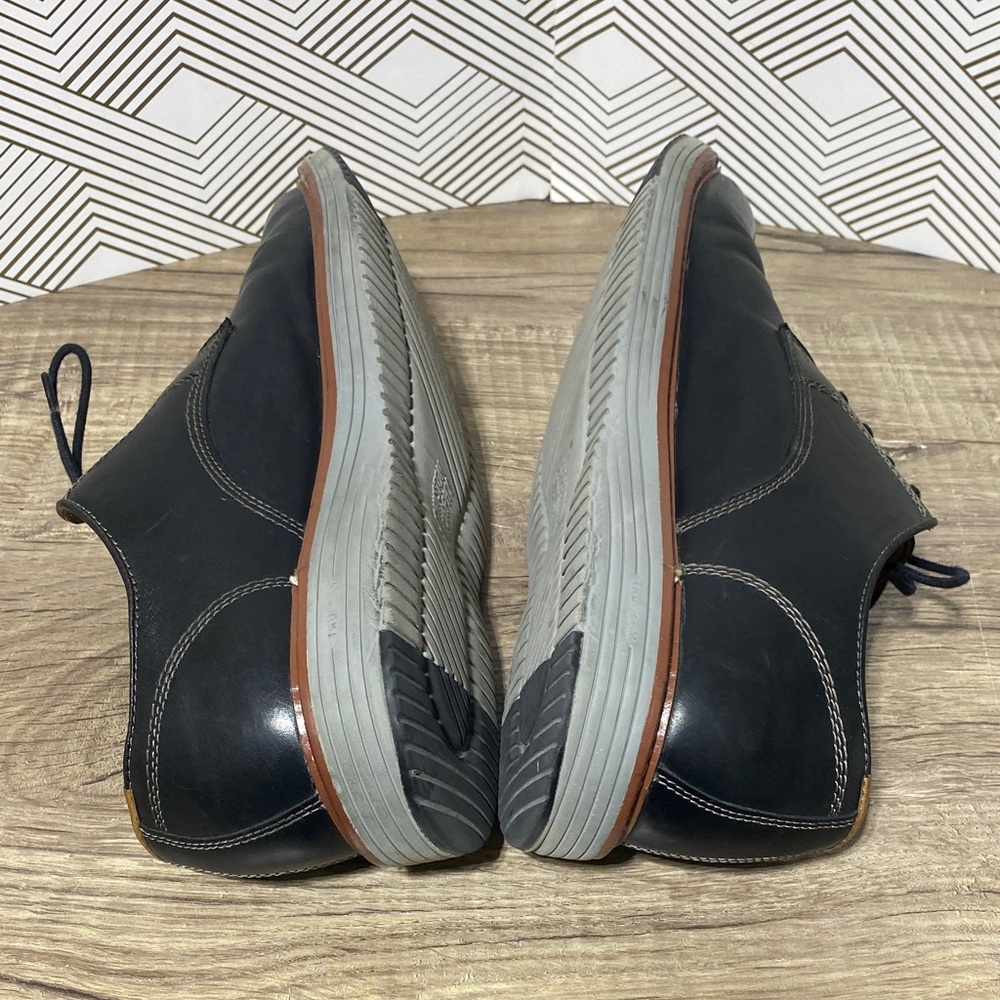 Johnson & Murphy Black Leather Men's Oxfords - Picture 7 of 8